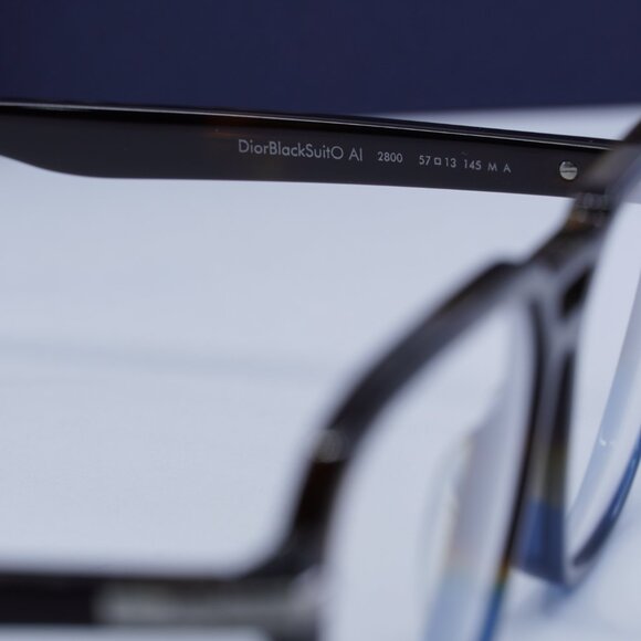 Final Price! Dior DIORBLACKSUITO AI 2800 Havana/Blue Eyeglasses 57mm
